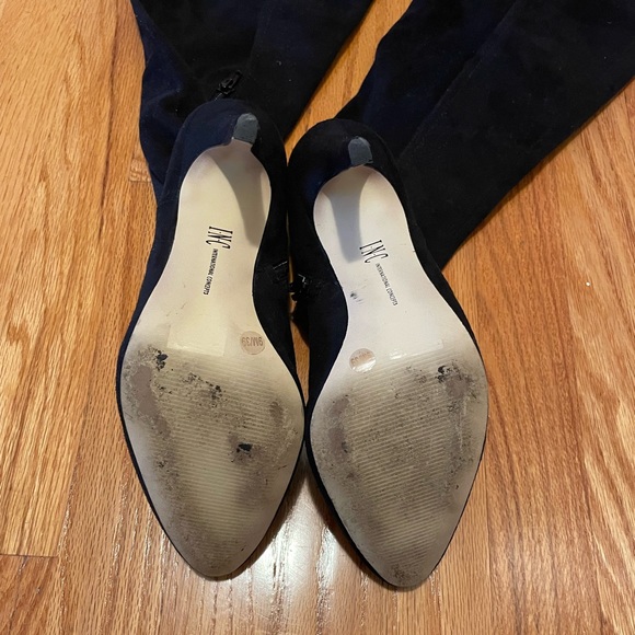 INC black tall boot with heel size 9 - Picture 5 of 6